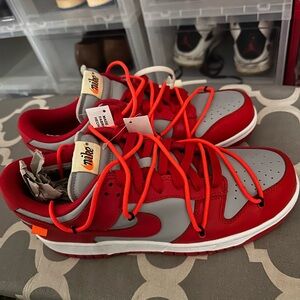 Nike off white dunk university red